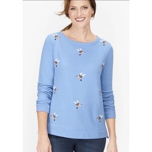 Talbots Embroidered‎ Hummingbird Sweatshirt Size Large